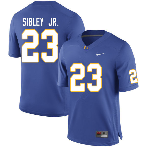 Men #23 Todd Sibley Jr. Pitt Panthers College Football Jerseys Sale-Royal